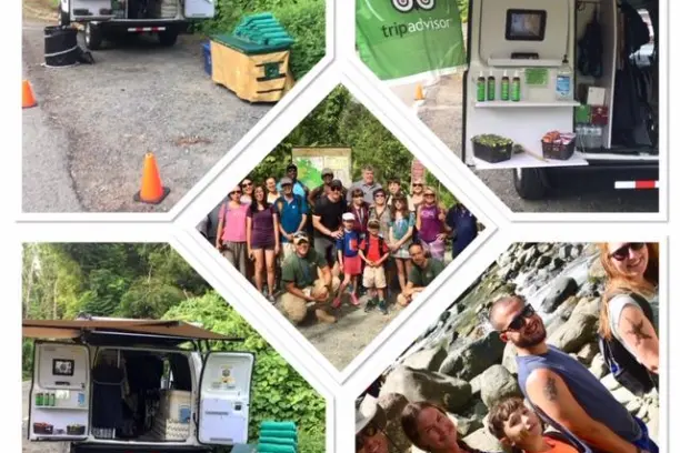 collage of images of wild and scenic rainforest nature walk
